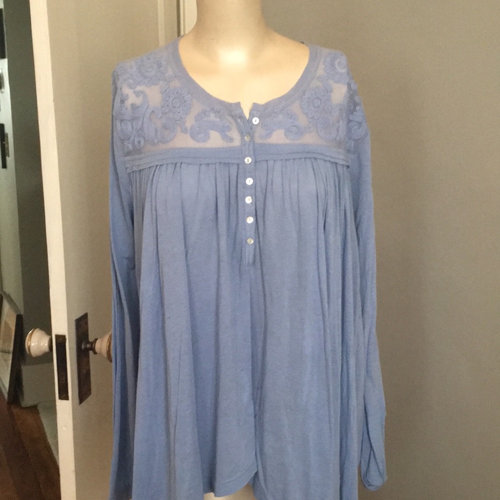 Free people brand new flowy‎ cotton lace top